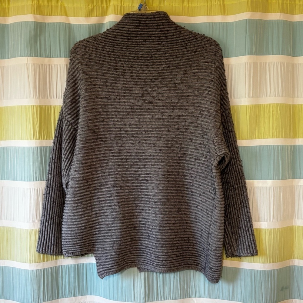 Cop.Copine Knit Gray Cowl Neck Sweater Sz Small - Picture 9 of 10